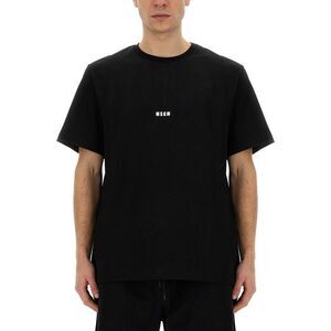 MSGM MSG Men's Logo T-Shirt Men BLACK T-Shirts
